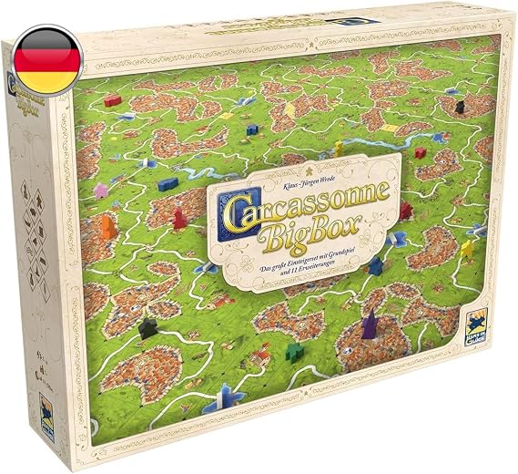 Carcassonne Big Box 2021 Version Carcassonne: Big Box 2021 Version Board Game Card Game Table Game Family Game Educational Toy