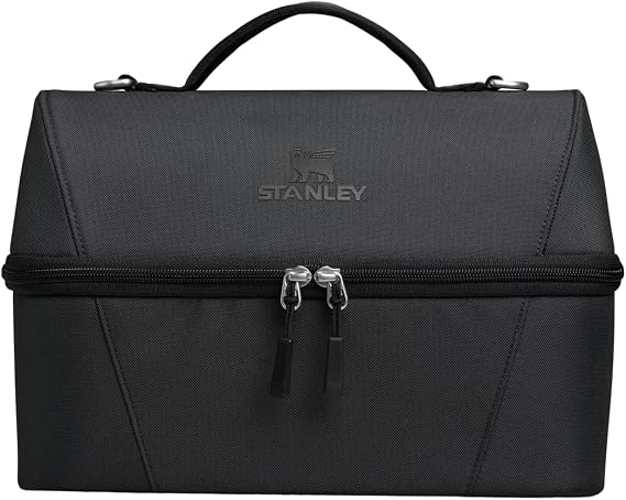 STANLEY FlowStateTM Duo Lunchbox 7.76L, Insulated Lunch Bag, Black