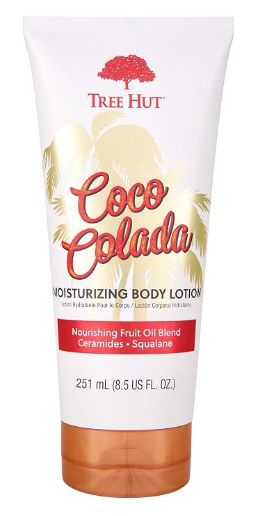 Tree Hut Moisturizing Body Lotion, Coco Colada, 8.5 Fl Oz | Ceramide and Squalene Formula Helps Protect Skin, Long-lasting Hydration Leaves Skin Feeling Soft & Moisturized