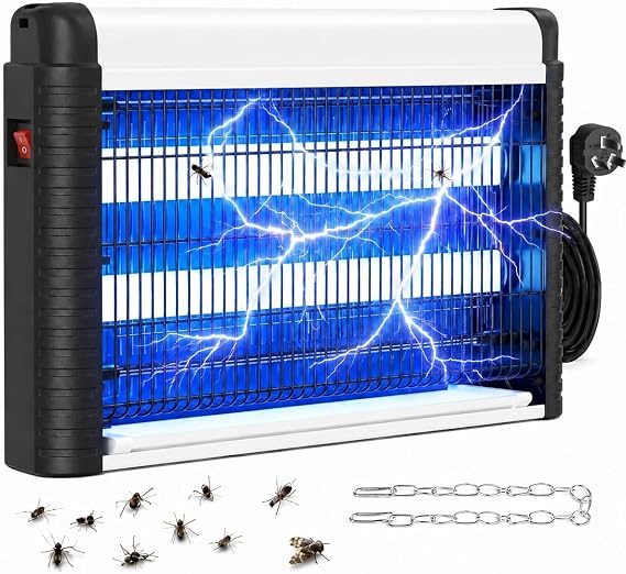 Electric Bug Zapper 35W, UV Fly Killer Lamp with 4000V High Voltage Grid, Mosquito Killer Lamp for Indoor & Sheltered Outdoor Use, Hanging Insect Killer for Flies, Mosquitoes & Moths