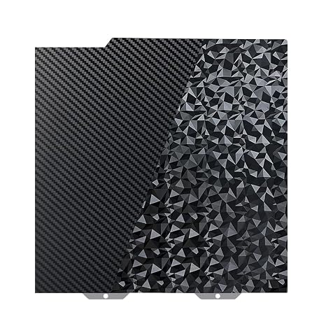 IdeaFormer Double Sided Textured PEO + PET Sheet 184 x 184 mm for Bambulab Diamond PEO + Carbon Fibre PET Printing Plate Spring Steel Print Bed for Bambu Lab A1 Mini 3D Printer