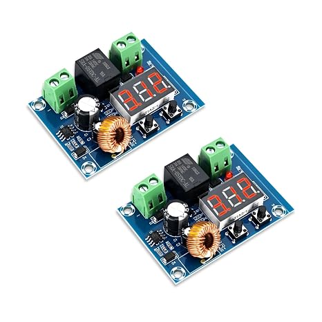 2pcs XH-M609 Battery Low Voltage Disconnect Module with Digital Low Voltage Protector Digital Display DC 12V-36V for Lead-acid Lithium Batteries