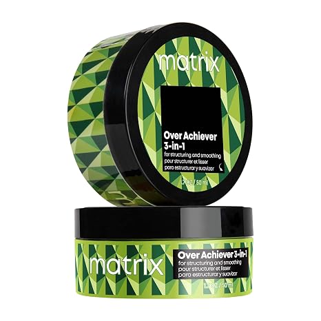 MATRIX Styling Over Achiever 3-in-1 Wax For Texture, 1.7 Oz | Spreads like cream pomade, provides long lasting grip, reworkable hold for smoothing and structuring