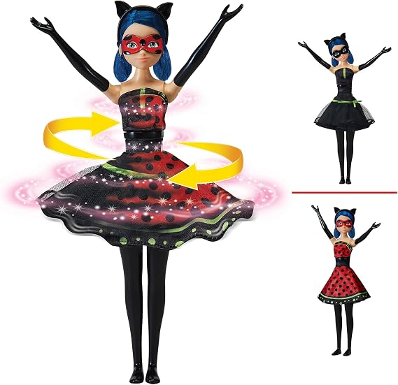 Playmates Toys Miraculous Hero Switch Ladybug 10.5" Fashion Doll