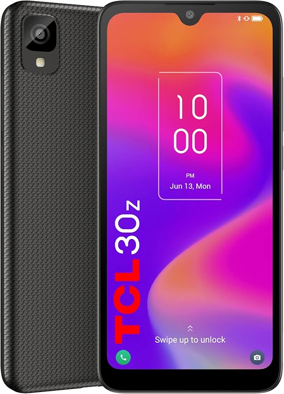 TCL 30 Z |2022| 6.1 Inch Unlocked Cell Phone with HD+ Display, US Version Android 12 Smartphone 32GB+3GB RAM, 3000mAh Android Phone, Prime Black