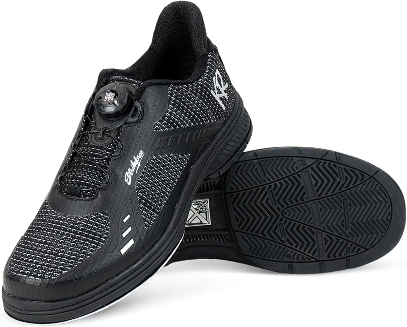 KR Strikeforce Jet FT Right Hand Men's Performance Bowling Shoe with Interchangeable Slide pad and Heel on the Slide Foot only