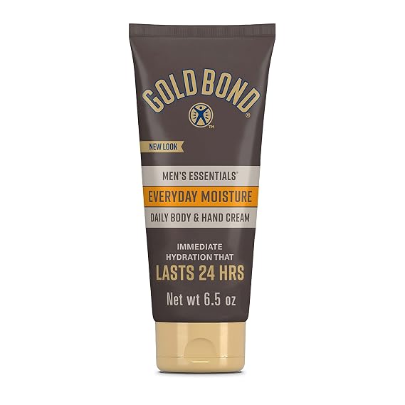 Gold Bond Men's Essentials Everyday Moisture Body & Hand Cream, 6.5 oz.