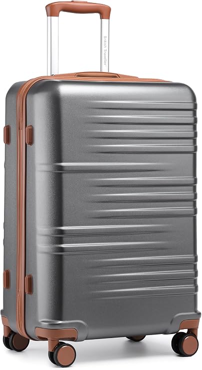 British Traveller Large Suitcase Lightweight PC Suitcase Durable 28" Check in Hold Luggage with 4 Wheels and TSA Lock