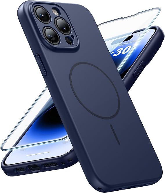 FNTCASE for iPhone 14 Pro Max Case Blue: Compatible with MagSafe