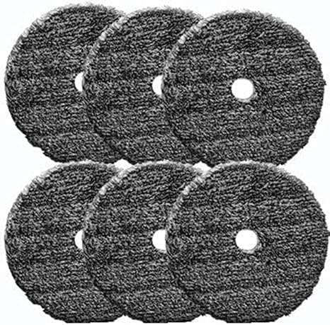 Buff and Shine URO-Fiber Microfiber Pad for Car Compounding, Cutting, Buffing, Waxing, and Polishing - Compatible with Long-Throw, High-Action, Dual-Action, and Random Orbital Polisher - 5 in (6 Pads)