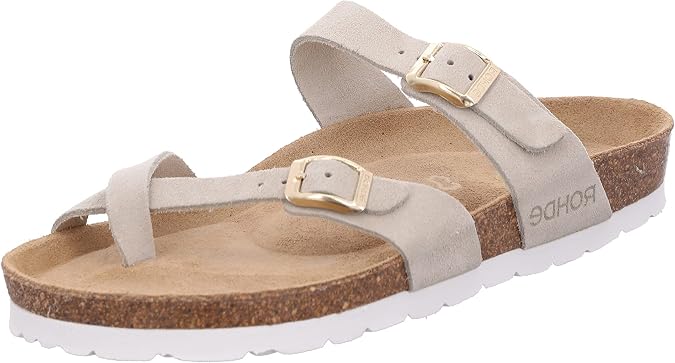 Rohde 5593 Alba Women's Toe Separator Mules Width G Perlato