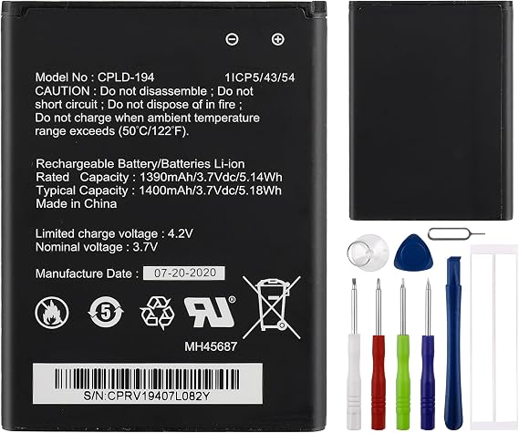 Replacement Battery CPLD-194 Compatible with CoolPad Snap 3312A with Tools