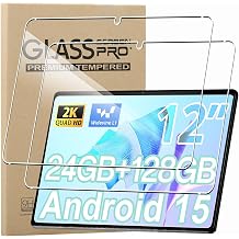 KZIOACSH 2 Pack Screen Protector for SVITOO 12 Inch Tablet/SVITOO P108 12 Inch, Ultra Clear 9H Hardness Touch Sensitive Anti-Scratch Anti-Fingerprint Protective Tempered Glass Screen Guard