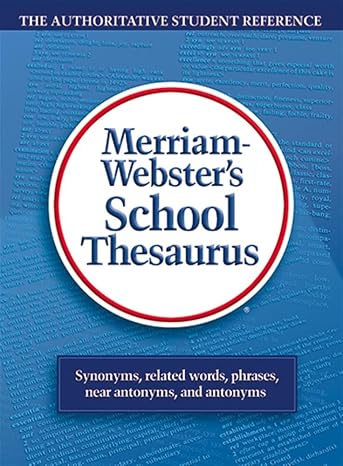 Merriam Webster's School Thesaurus