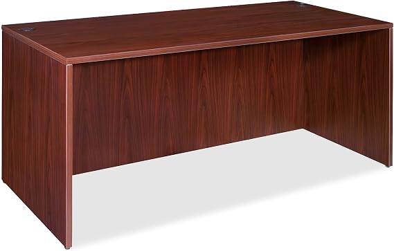 Lorell Desk Shell, 60 by 30 by 29-1/2-Inch, Mahogany