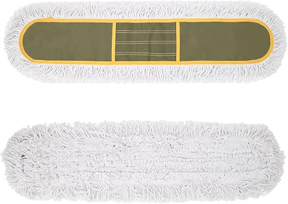 2Pcs 36" Dust Mop Replacement Heads, Reusable Industrial Dust Mop Pads, Washable Cotton Dust Mop Refill, Not Include Handle (Only Fit: B0FGNG2TBM)