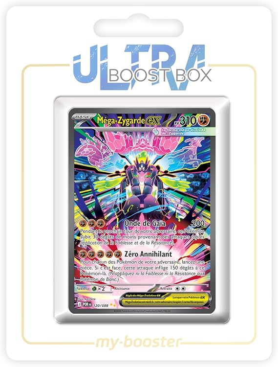 Méga Zygarde ex (Mega Zygarde ex) 120/088 Alternative Shiny Pokémon Gallery - my-booster X Méga-Évolution 3 Équilibre Parfait - Box of 10 Pokemon French Cards