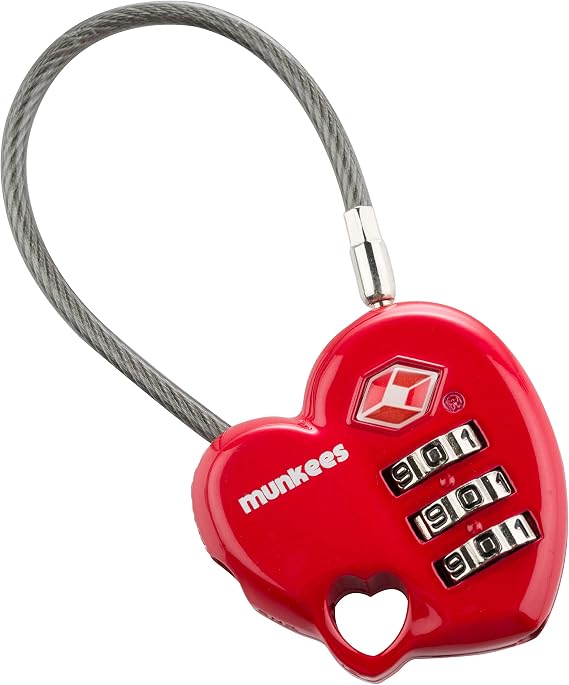 Ace Camp Heart TSA Combination Lock