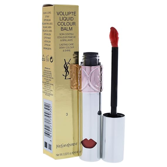 Yves Saint Laurent Volupte Liquid Colour Balm - 3 Show Me Peach, 0.2 Ounce