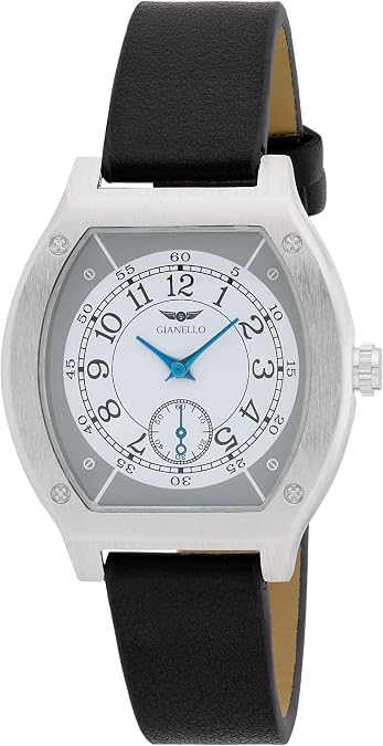 Gianello Men's 40mm CS Tonneau Strap Watch (GNL7900)