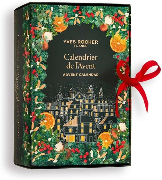Yves Rocher Advent Calendar 2025 Christmas Collection 24 Limited Edition Beauty Surprises Skincare Makeup Hair & Body Gift Set Holiday Countdown Gift Box