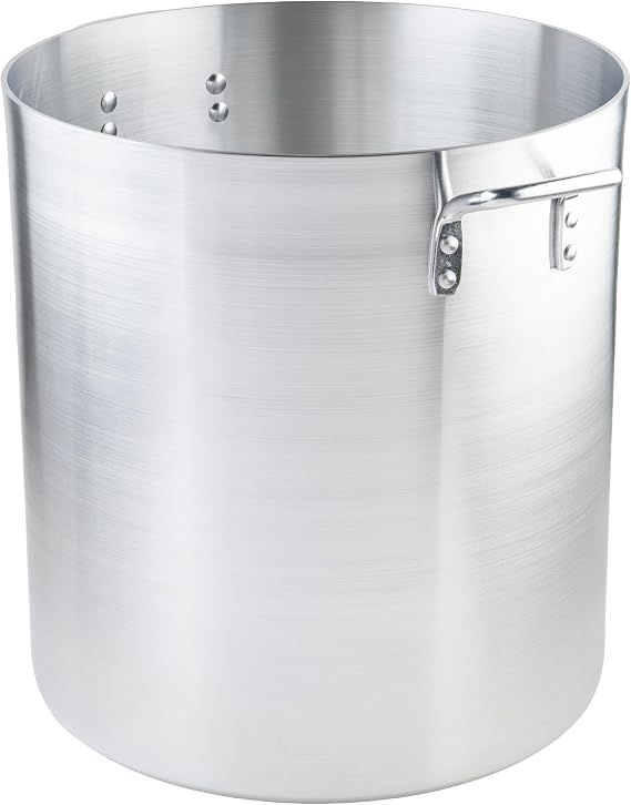 Winco Silver 60 qt Aluminum Stock Pot