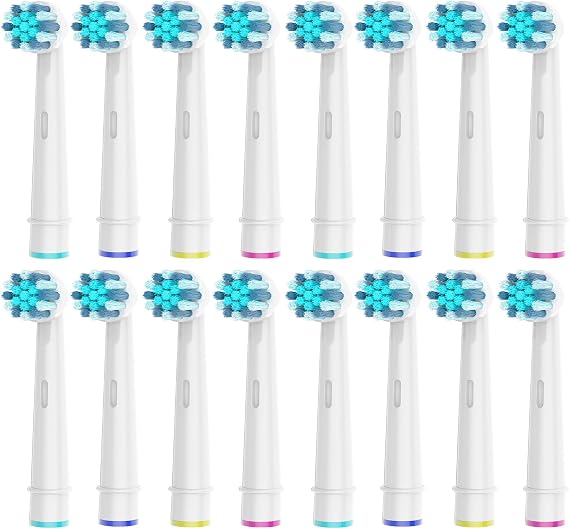 16pcs Kids Replacement Heads Compatible with Braun Oral B Kids Electric Toothbrush, Ultra Soft Bristles