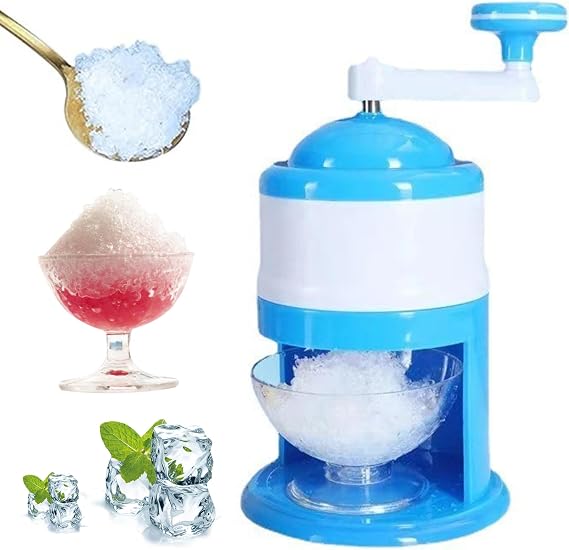 Slushie Machine, DIY Manual Shaved Ice Crusher Machine, Slushy Maker with Hand Crank, Slush Machine, Snow Cone Machine for Party Making Snowcones Ice Cream and Slushy