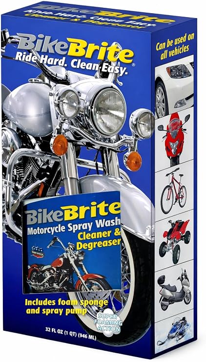 Bike Brite MC44K Motorcycle Spray Wash - Blue (32 fl. oz. gift pack)