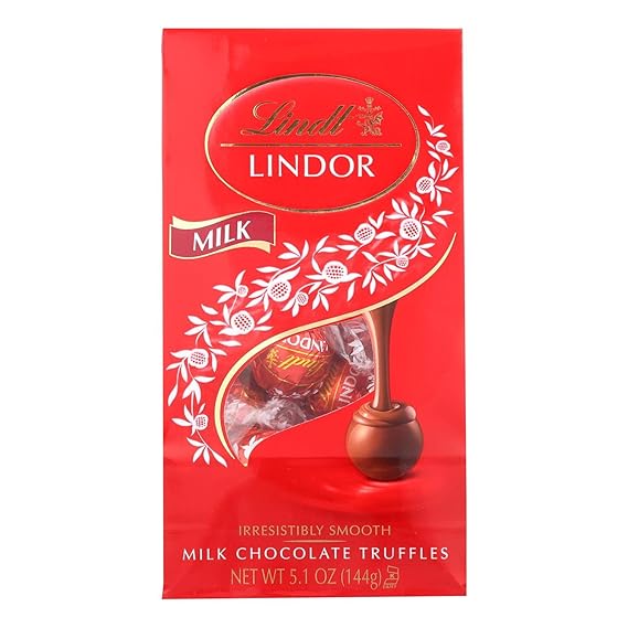 Lindt Lindor Milk Chocolate Truffles, 5.1-Ounce Bag