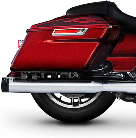 500-0182 Rinehart Racing DBX40 4" Chrome Slip-Ons for 2017-Newer M8 Touring