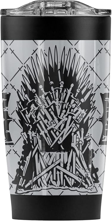 Game of Thrones Iron Throne Stainless Steel Tumbler 20 oz Coffee Travel Mug/Cup, Vacuum Insulated & Double Wall with Leakproof Sliding Lid