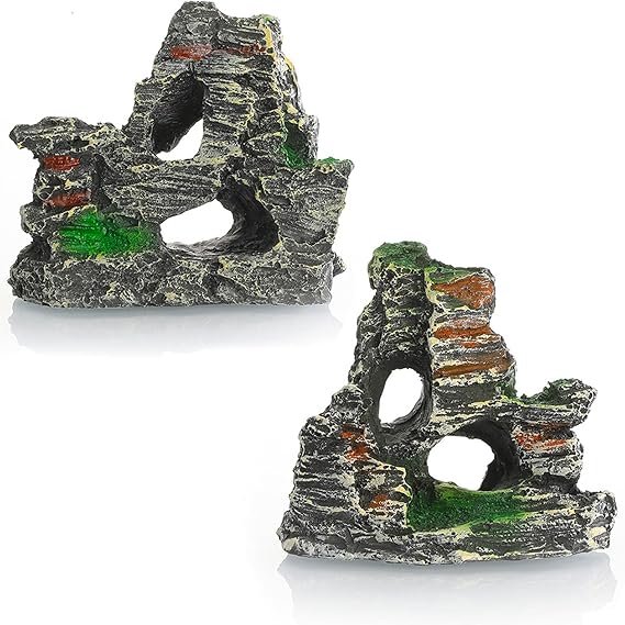 2Pcs Fish Tank Decorations, Aquarium Ornaments, Fish Tank Ornament Suitable for Aquarium Enthusiasts, Fish Breeders, Home Decoration Enthusiasts