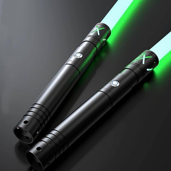 Dueling Lightsaber for Adult 2 in 1 Light Sabers for Kids 41 inch Metal Light Saber Toys with 12 RGB Colors 4 Fonts for Christmas Halloween Cosplay Birthday Gift 2 Packs