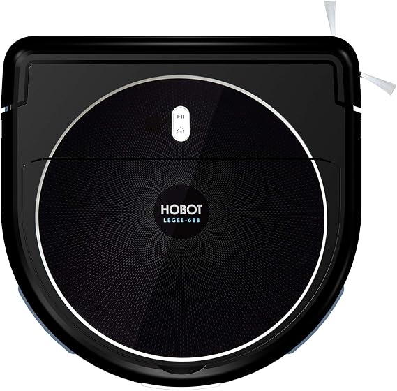 HOBOT LEGEE-688 Vacuum-Mop Talent Clean Robot for Floor, Automatic Robot for Wet or Dry Floor Cleaning - Kitchen Pet Mode - Realtime Map in APP