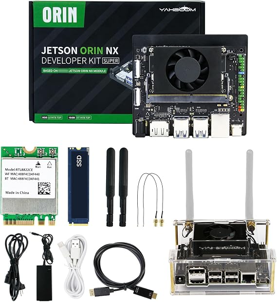 Yahboom Jetson Orin NX 8GB SUPER Basic Kit,117 TOPS,Ubuntu 22.04 System
