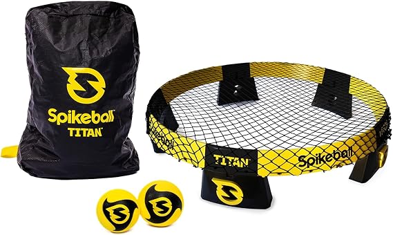 Spikeball Titan Game Set - Stronger Frame & Enhanced Stability, Includes 1 Pro Ball & 1 Atlas Ball, Competition Ready, Portable with Carry-Bag