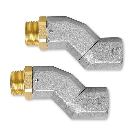 2PCS 1 Inch NPT Fuel Hose Swivel 360 Rotating Connector for Fuel Nozzle Multi Plane Fuel Plane Swivel