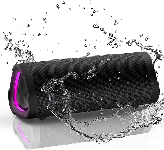 Vanzon Wireless Portable Bluetooth Speaker with TWS Dual Pairing, 24W Stereo Sound and 24H Playtime, IPX7 Waterproof Bluetooth Speaker for Home and Outdoor