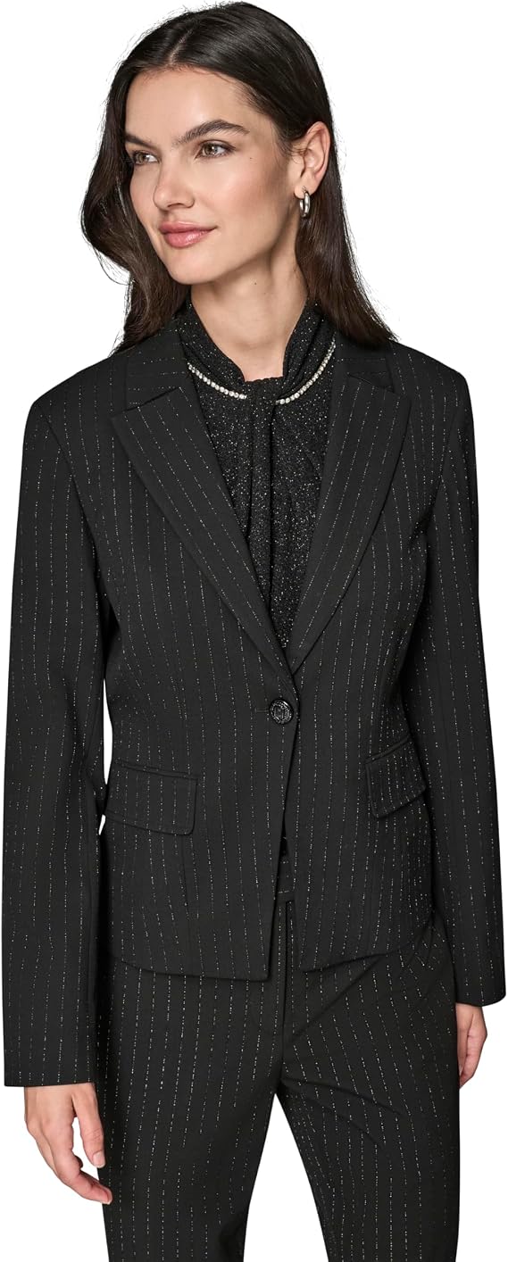 KARL LAGERFELD Women's Long Sleeve Career Jacket