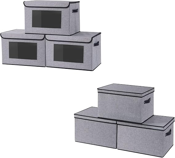 Fabric Storage boxes,Storage Baskets for Shelves with Lids