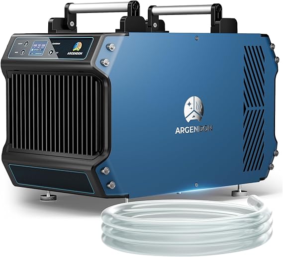 ARGENDON 180 Pints Crawlspace Dehumidifiers with Pump and Drain Hose, Commercial Dehumidifier for Basement, Industrial Large Spaces, Basement, Job Sites, cETL,