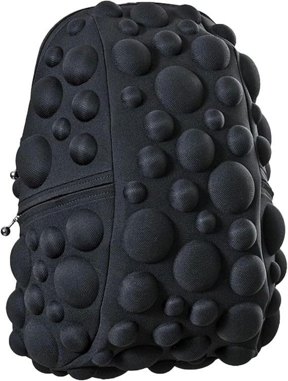 Madpax Bubble Black Magic Ultra Smooth Premium 15" Laptop Stylish Lightweight Backpack Carry On Unisex Casual Travel Commuter Bag for Men & Women