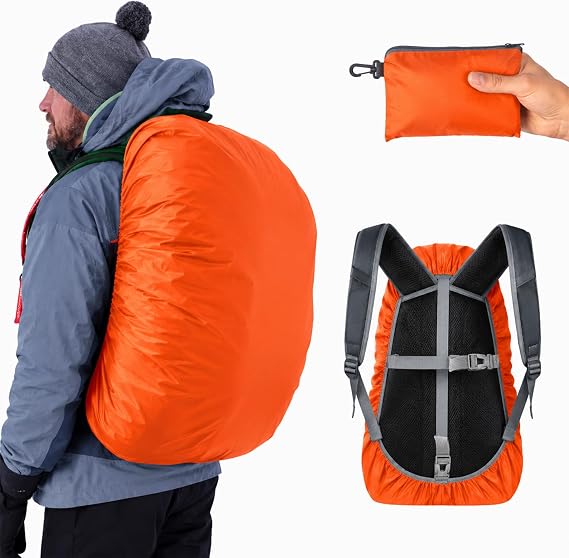 Frelaxy Waterproof Backpack Rain Cover, Pack Covers for Hiking, Travel