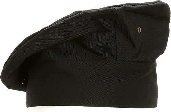 Chef Works Unisex Chef Toque, Black, One Size