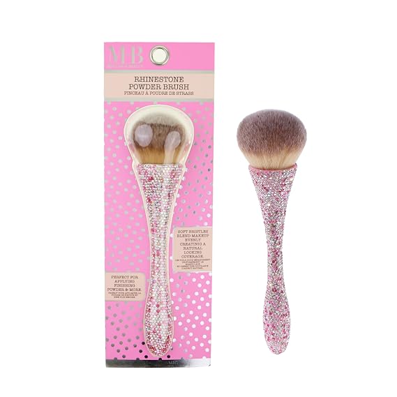 Rhinestone Powder Brush - Premium Soft Bristle Makeup Brush for Finishing