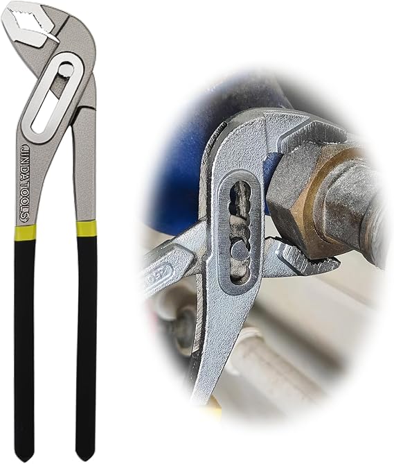 Professional 250mm Quick-Adjust Water Pump Pliers - High Grip Groove Joint Plumbing Tool with Comfort-Grip Handle, Chrome Vanadium Steel & Anti-Slip Design for Secure Handling