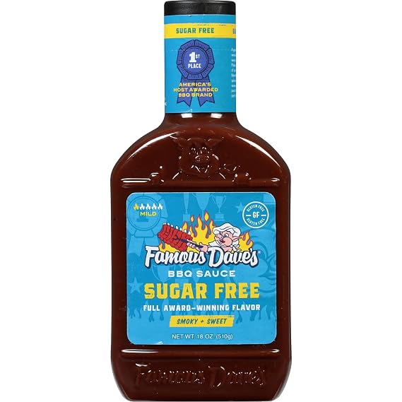 Famous Dave's - 1 pck, Sugar Free BBQ Sauce (18 oz.)