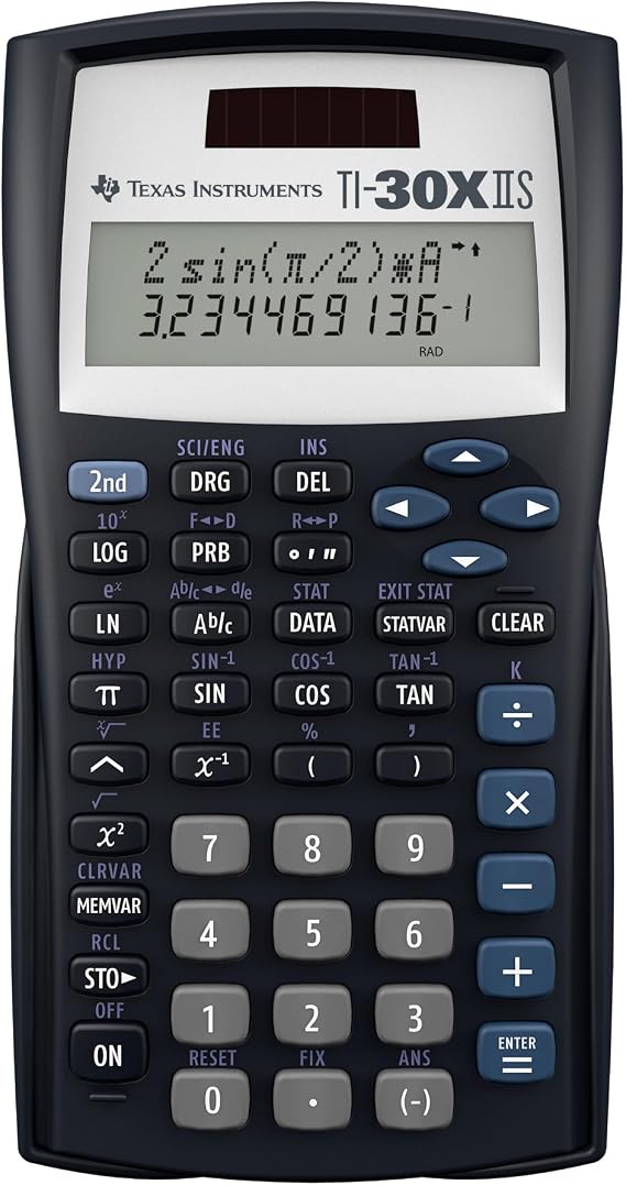 Texas Instruments TI-30XIIS Scientific Calculator - Bulk Packaging