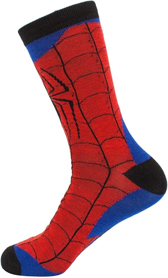 Spider-Man Symbol Webbed Costume Crew Socks